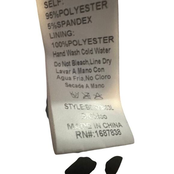 Banful Women's Long Sleeve Rhinestones Mesh Bodycon Sexy club Party Prom Dress. - Picture 6 of 7